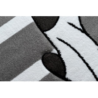 Dětský kusový koberec Petit Puppy šedý kruh