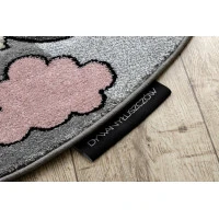 Dětský kusový koberec Petit Unicorn grey kruh