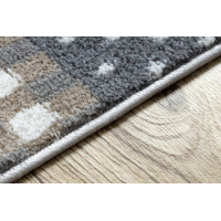 Dětský kusový koberec Fun Pets grey