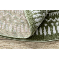 Kusový koberec Napkin green kruh