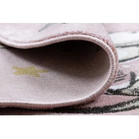 Dětský kusový koberec Petit Elephant stars pink kruh