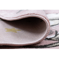 Dětský kusový koberec Petit Elephant stars pink kruh