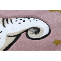 Dětský kusový koberec Petit Elephant stars pink kruh