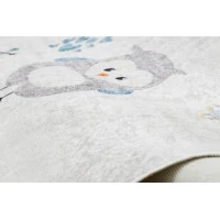 Dětský kusový koberec Bambino 1161 Owls grey