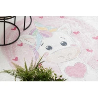 Dětský kusový koberec Bambino 1128 Unicorn cream