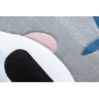 Dětský kusový koberec Petit Panda grey