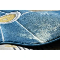 Dětský kusový koberec Petit Helicopter blue