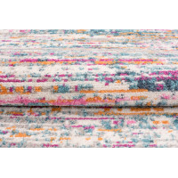 Kusový koberec AZUR static - šedý/růžový/modrý