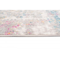 Kusový koberec AZUR vintage - šedý/růžový/modrý