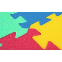 MALÝ GÉNIUS Pěnové puzzle MAXI 6 Dopravní prostředky silný (mix-4)