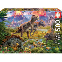 EDUCA Puzzle Setkání dinosaurů 500 dílků