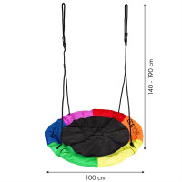 ECOTOYS Houpací kruh Čapí hnízdo (průměr 100cm) barevný