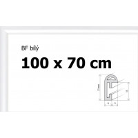BFHM Plastový rám na puzzle 100x70cm - bílý BFHM Plastový rám na puzzle 100x70cm - bílý