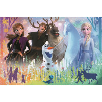 TREFL Třpytivé Glitter puzzle v kufříku Disney Frozen: Kouzelné přátelství 70 dílků