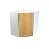 Závěsná rohová kuchyňská skříňka VITO - 60x72x30 cm - dub medový