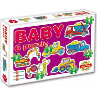 DOHÁNY Baby puzzle Stavba 6v1 (2-4 dílky)