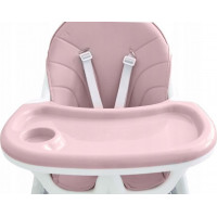 ECOTOYS Jídelní židlička 2v1 růžová