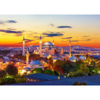 ENJOY Puzzle Hagia Sofia při západu slunce, Istanbul 1000 dílků