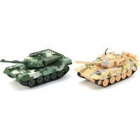 TEDDIES Tank 16 cm na zpětné natažení - žlutý