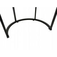 Konferenční stolek DUO ROUND - dub přírodní/černý