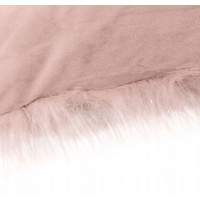 Povlak na polštář LUX 45x45 cm s dlouhým vlasem - růžový