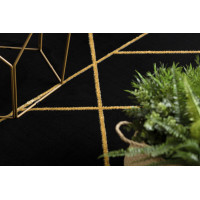 Kusový koberec Emerald geometric 1012 black and gold