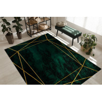 Kusový koberec Emerald 1022 green and gold