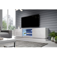 Televizní stolek MIU 200 - bílý lesklý