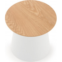 Konferenční stolek AZAEL 2 - přírodní/bílý