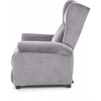 Polohovací masážní křeslo ARGE - popelavé