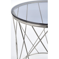 Konferenční stolek SELENA - chromový/kouřové sklo