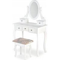 Toaletní stolek ŠÁRKA s taburetem - bílý
