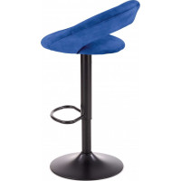 Barová židle AMÁLKA - modrá - výškově nastavitelná
