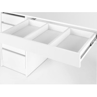 Toaletní stolek SUPERSTAR XL s LED osvětlením - bílý