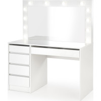 Toaletní stolek SUPERSTAR XL s LED osvětlením - bílý