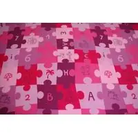 Dětský koberec PUZZLE růžový