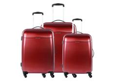Moderní cestovní kufry VOYAGER - tmavě červené