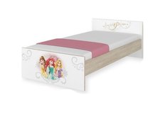 Dětská postel MAX Disney - PRINCEZNY 160x80 cm - BEZ ŠUPLÍKU