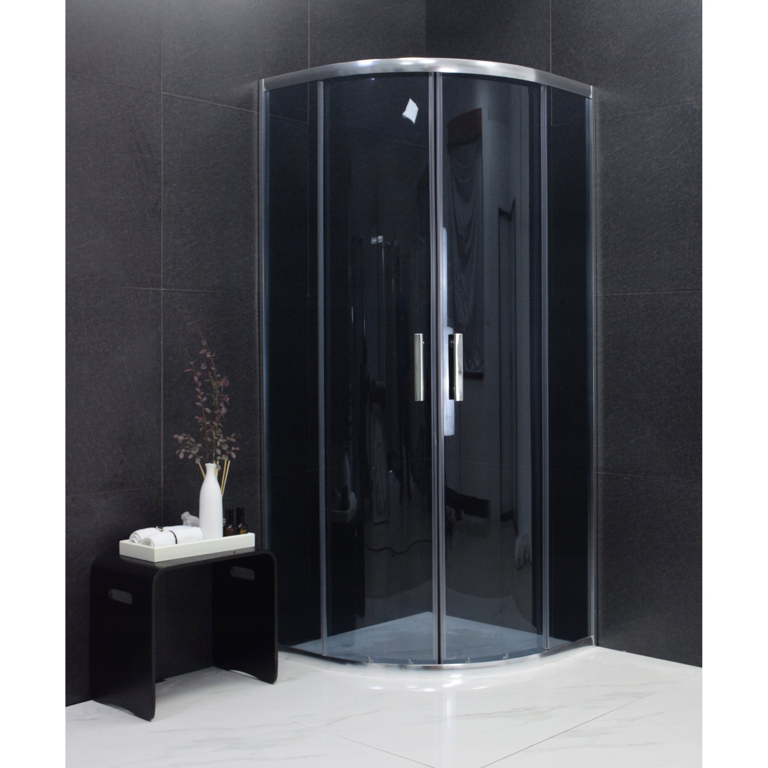 Sprchovy Kout Maxmax Mexen Rio Grafit Ctvrtkruh 70x70 Cm E