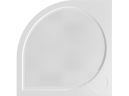 Čtvrtkruhová mramorová sprchová vanička LAKA R550