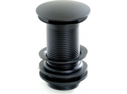 Výpusť CLICK-CLACK pro umyvadla bez přepadu BLACK