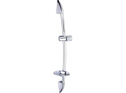 Sprchová tyč s držákem na ruční sprchu a mýdlo ACCORD - 86,5 cm - chromová
