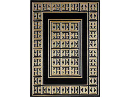 Kusový koberec Gloss 6776 86 greek black/gold