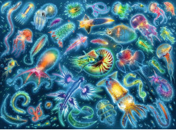 RAVENSBURGER Puzzle Medúzy 500 dílků