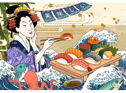 RAVENSBURGER Puzzle Moment: Sushi 300 dílků