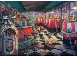 RAVENSBURGER Puzzle Opuštěná místa: Chátrající bistro 1000 dílků