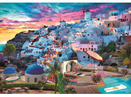 CLEMENTONI Puzzle Pohled na Santorini 500 dílků