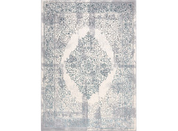 Kusový koberec Core W7161 Vintage rosette blue/cream and grey