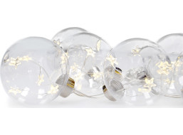 LED vánočních koulí s hvězdami - 30 LED