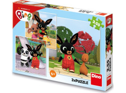 DINO Puzzle Bing si hraje 3x55 dílků